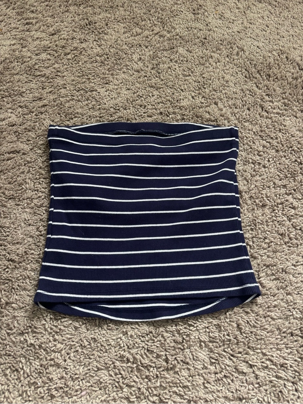 a new day Navy and White Striped Tube Top - Picture 3 of 3